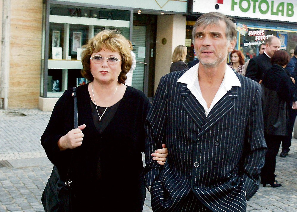 S rozvedeným manželom Oldřichom Kaiserom.